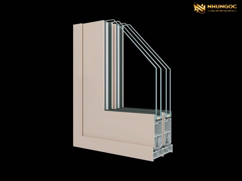 Cấu tạo cửa lùa nhôm hệ 120 với khung mảnh, ray trượt êm