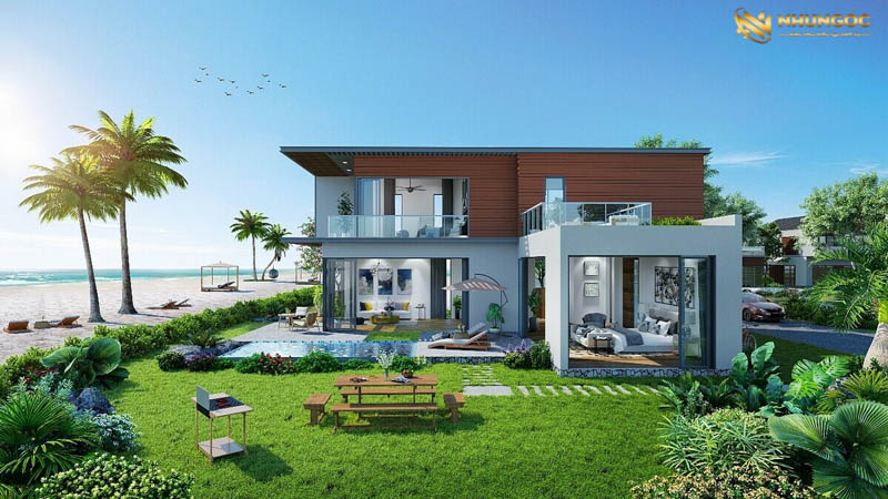 Cửa lùa nhôm hệ 120 sang trọng cho resort ven biển