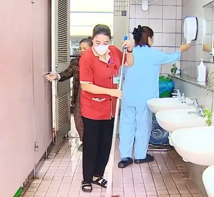 khu vực vệ sinh bệnh viện
